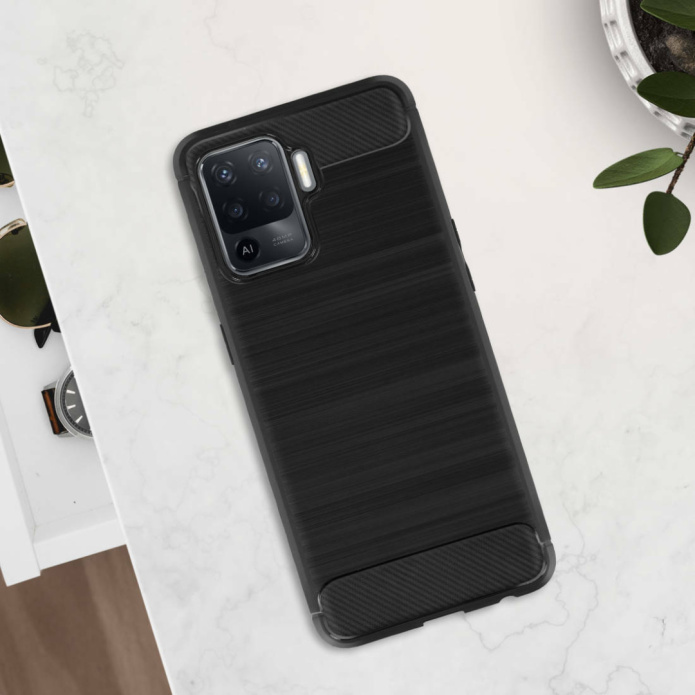 Etui Carbon Case do Samsung Galaxy A52 5G / 4G Kolor czarny